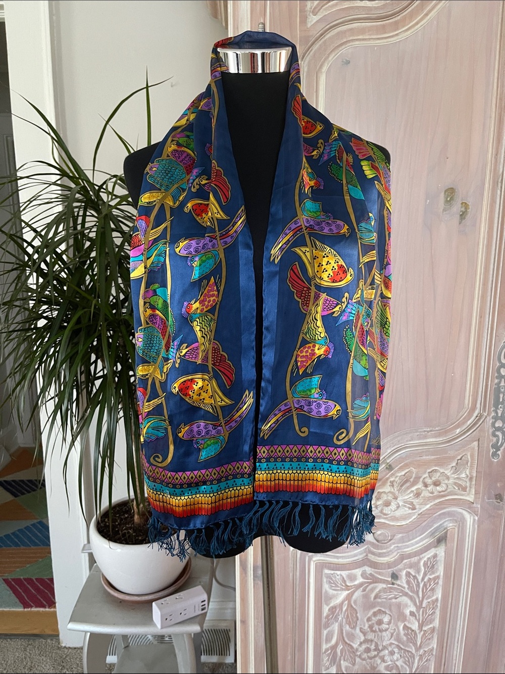 Laurel Burch Silk Bird Scarf